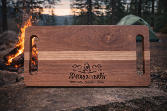 S’Morecuterie Board – Handmade S’mores Charcuterie Board for Campfires & Cozy Nights