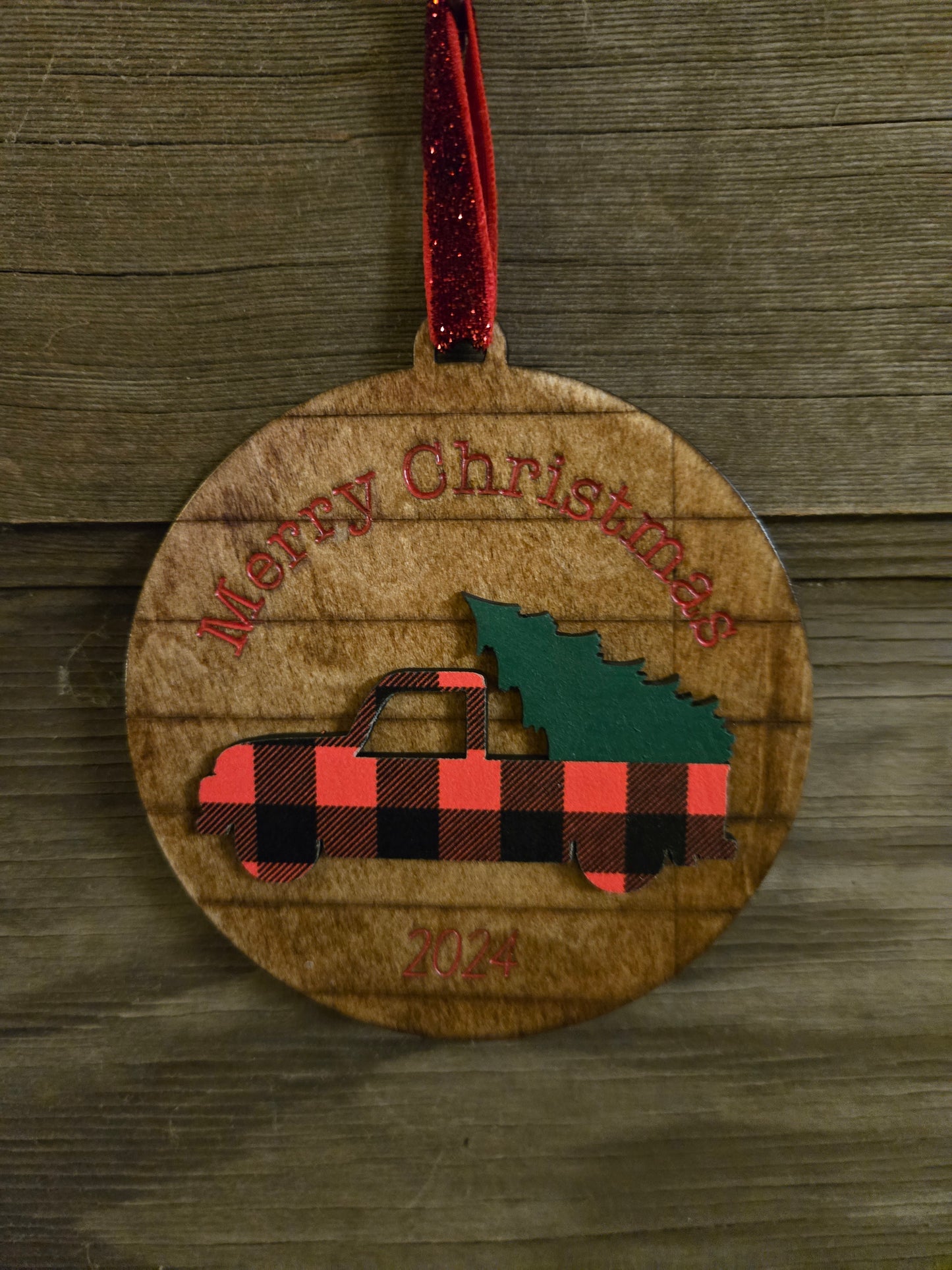 Old Fashion Christmas Truck Ornament