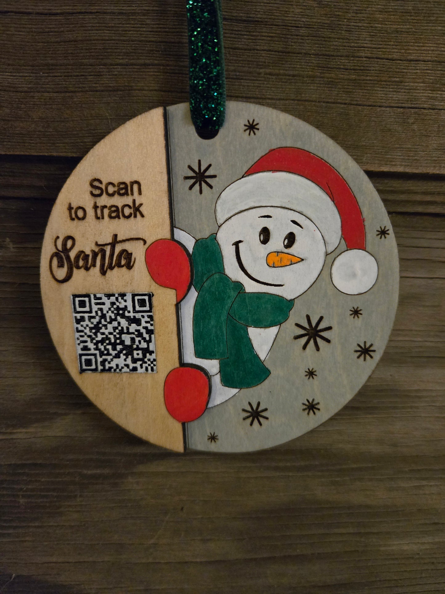 Snowman Santa Tracker Ornament