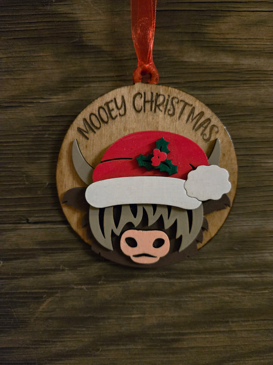 Mooey Christmas Ornament