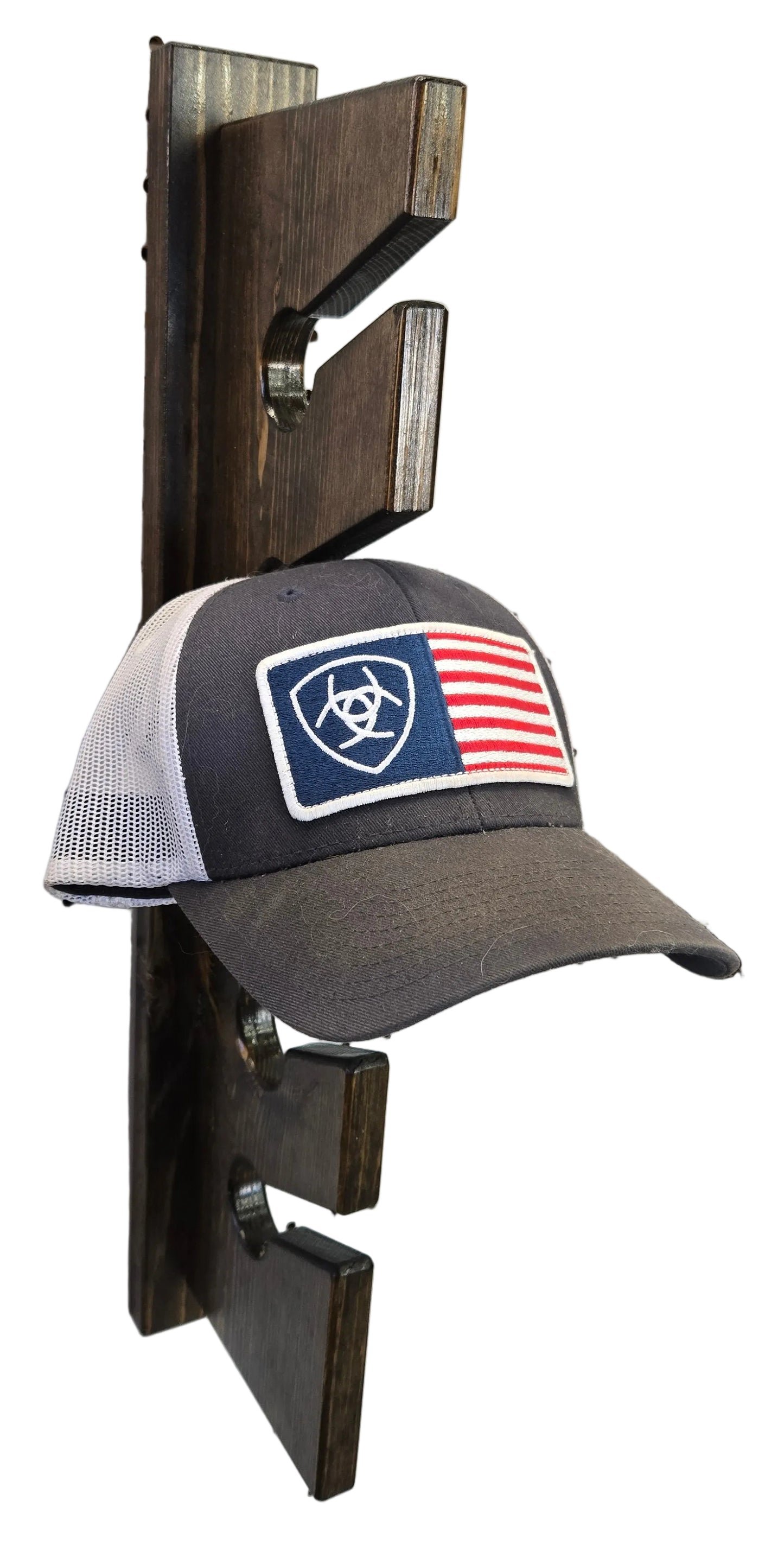 Handcrafted Wall Mounted Wood Hat Rack