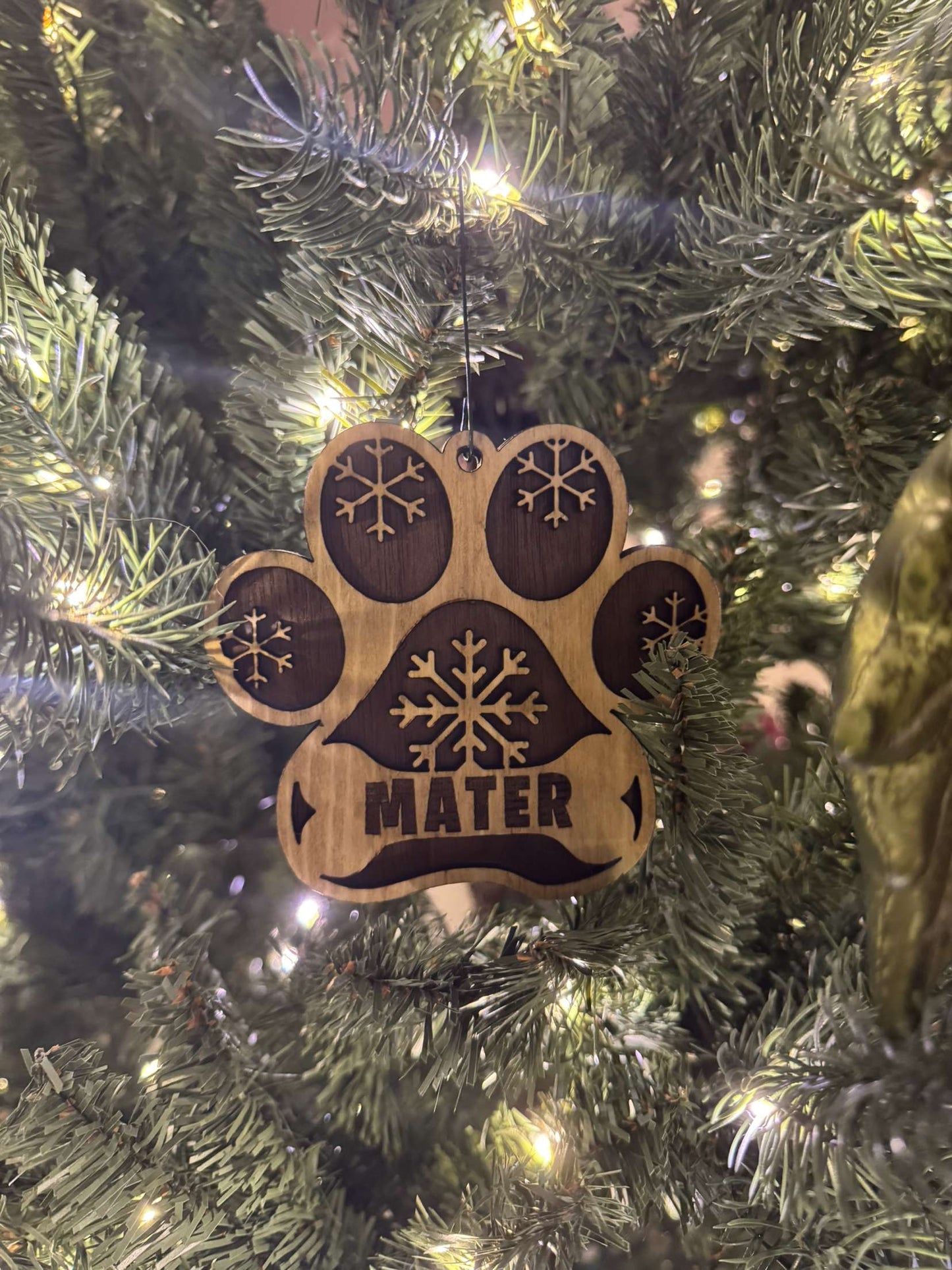 Dog Paw Customized Ornament