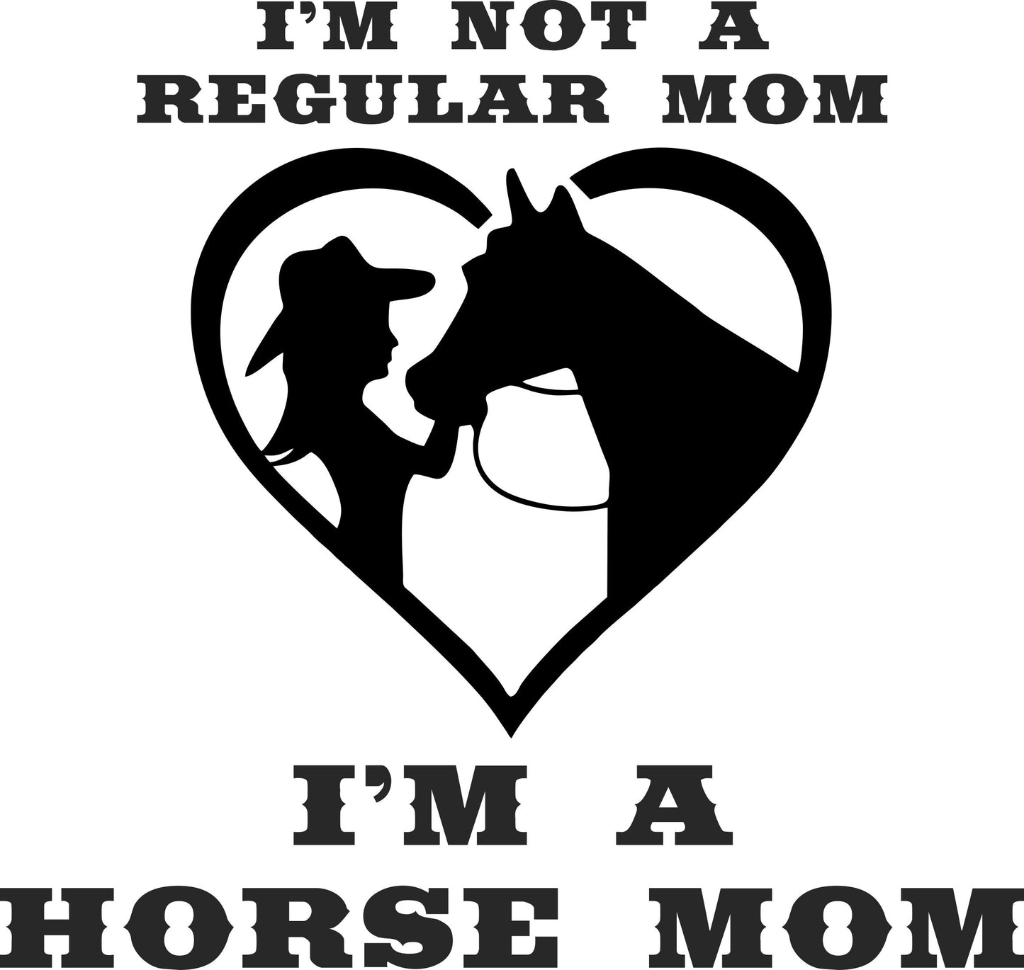 Horse Mom Flowy Racer Back Tank or T-Shirt