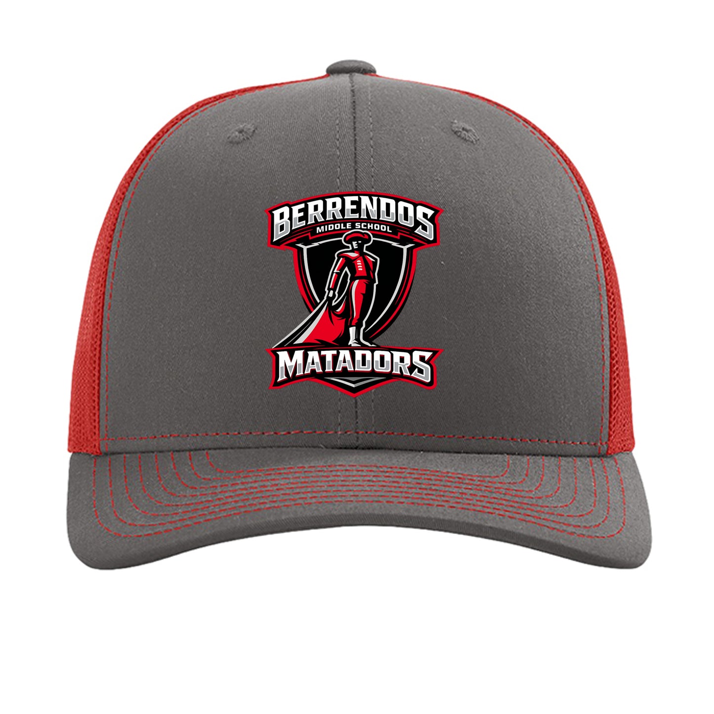Charcoal/ Red - 112 - FRONT