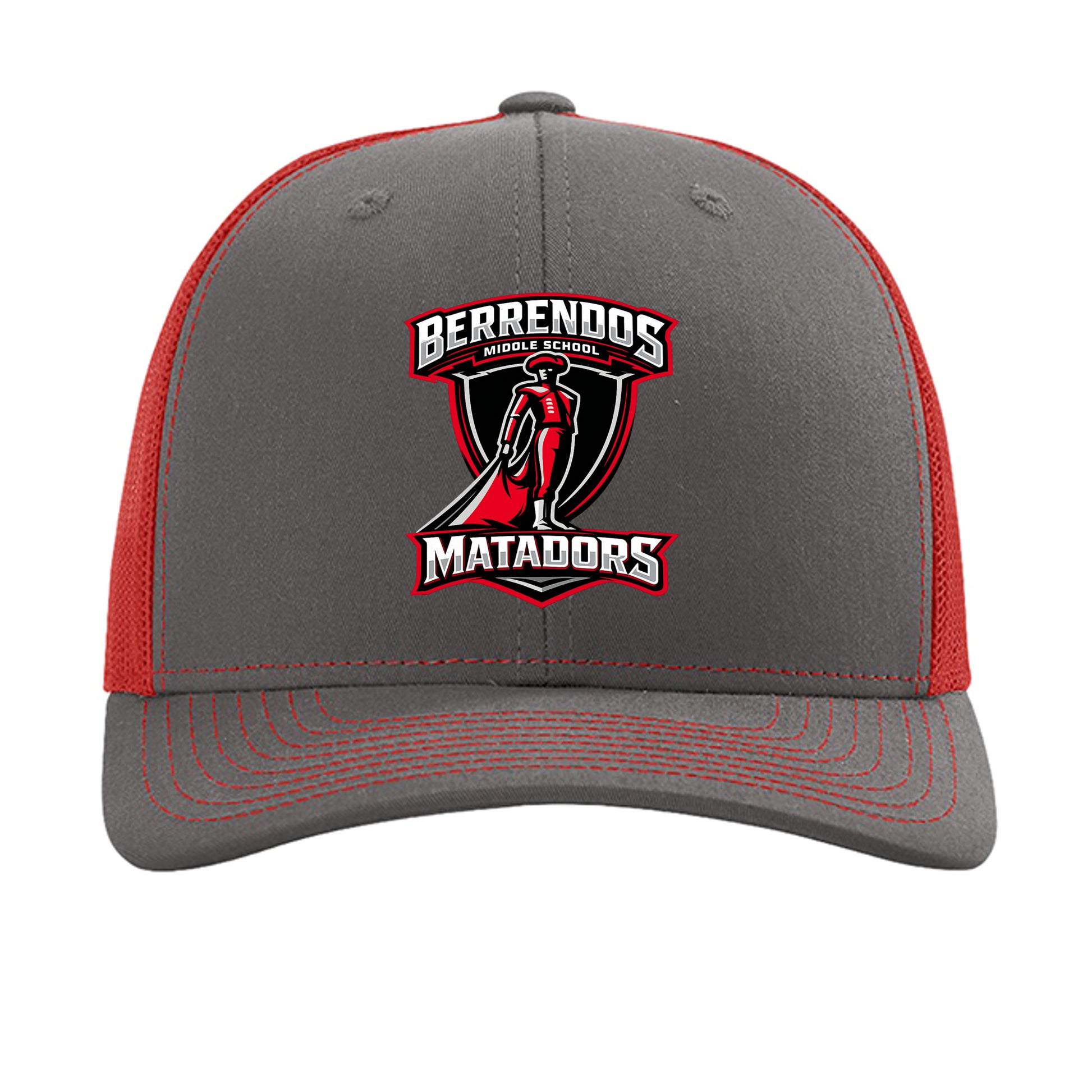 Charcoal/ Red - 112 - FRONT
